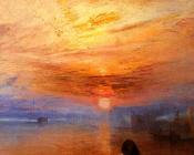 The Fighting 'Temeraire,tugged to her last Berth to be broken up - 约瑟夫·玛罗德·威廉·透纳